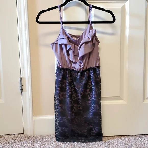 Xhilaration | Dresses | Purple And Black Lace Xhilaration Dress Size Xs |  Poshmark